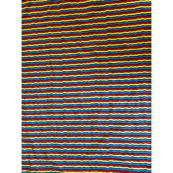 Dinosaurs & Striped Reversible Baby Blanket Cotton 40 x 30 No Tag EUC READ - Picture 5 of 11